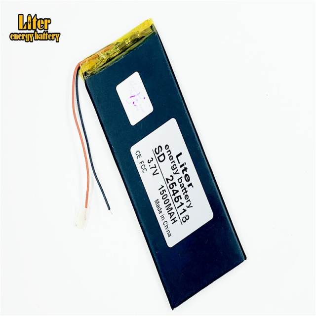 3.7V,1500mAH 2545118 BIHUADE polymer lithium ion / Li-ion battery for model aircraft,GPS,mp3,mp4,cell phone,speaker,bluetooth