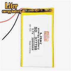 3.7v 3000mah 377785 Liter energy battery Lithium Polymer Tablet Battery With Board For Tablet Pc