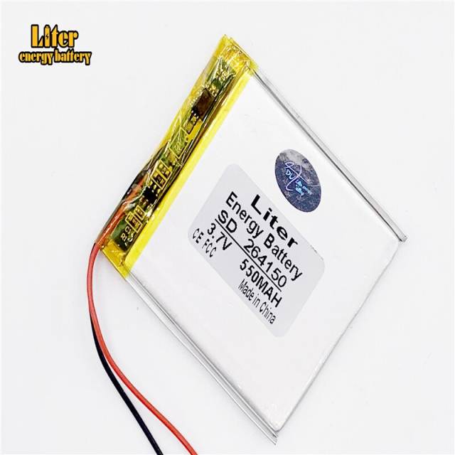 550mah 3.7v 264150 Liter energy battery Lithium Polymer Li-Po li ion Rechargeable Battery cells For Mp3 MP4 MP5 GPS