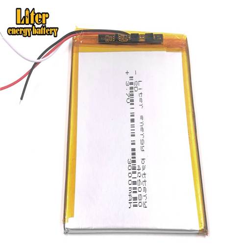 3wire 406080 3.7v 3000mah Liter energy battery  Lithium Polymer Battery With Board For Vx787 Vx530 Vx540t Vx585