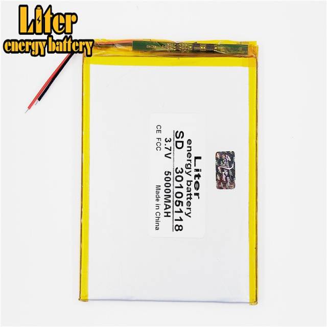 5000mah 30105118 3.7V Liter energy battery  Polymer batteries Tablet PC built-in battery