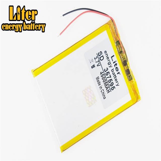357595 3.7v 4500mah Liter energy battery  Lithium Polymer Battery With Board For Pda Tablet Pcs Digital Products