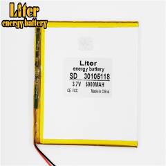 5000mah 30105118 3.7V Liter energy battery  Polymer batteries Tablet PC built-in battery