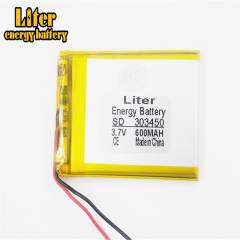 3.7V 303450 600mah BIHUADE lithium polymer battery quality goods of CE FCC ROHS certification authority
