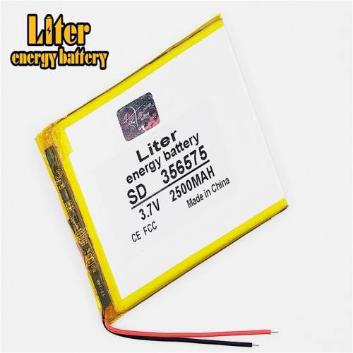 356575 3.7v 2500mah Lithium Polymer Battery With Board For Mp4  Gps Tablet Pc Pda  Liter energy battery