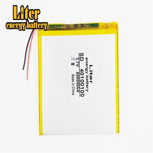 3.7V 6000mAh 40100100 BIHUADE Battery Tablet PC tablet  rechargeable lithium polymer battery