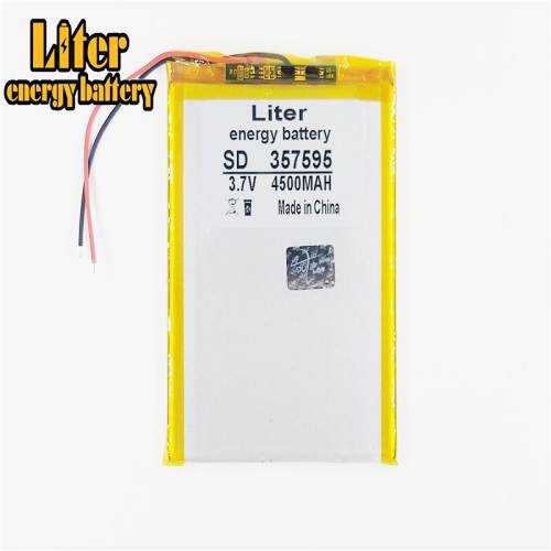 357595 3.7v 4500mah Liter energy battery  Lithium Polymer Battery With Board For Pda Tablet Pcs Digital Products