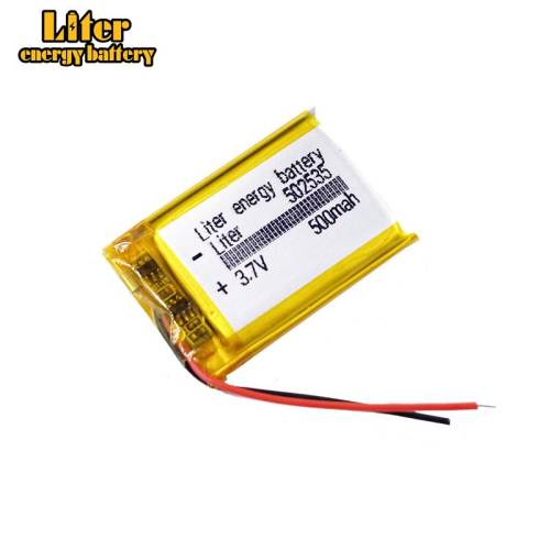 3.7 V, 502535 500MAH Polymer lithium battery CE FCC ROHS MSDS quality certification
