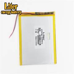 3.7 V 6000mah 3396119 Liter energy battery  Large Capacity Ultra-thin Mid Tablet Polymer Lithium Battery Built-in Plate