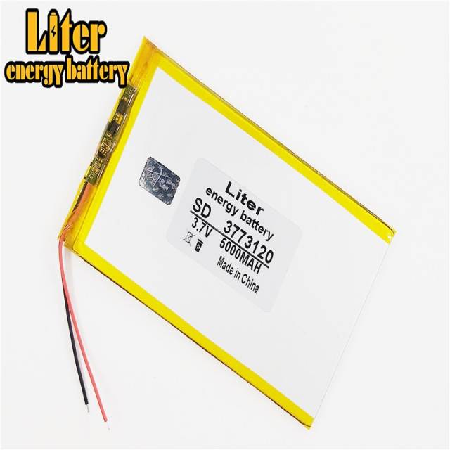 3.7V  5000MAH 3773120 Liter energy battery V801 v811 V801 V812  8 -inch Tablet PC battery capacity polymer lithium battery