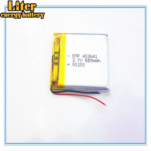453641 3.7V 650mAH Liter energy battery polymer lithium ion / Li-ion battery for dvr,GPS,mp3,mp4,cell phone,speaker