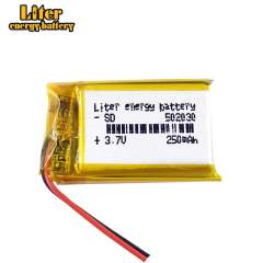 502030 3.7V 250mah Liter energy battery  lithium-ion polymer battery quality goods  of CE FCC ROHS certification authority