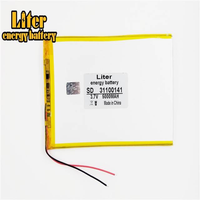 31100141 3.7 V, 5000mAh BIHUADE Polymer lithium ion battery CE FCC ROHS MSDS quality certification