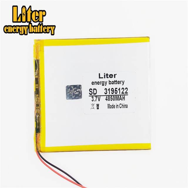 3.7V 4850mAh 3195122 BIHUADE Li-polymer rechargeable Battery Lithium Li-Po for Mobile Power MP5 Tablet PC GPS
