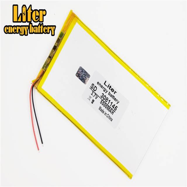 3.7 V 5500mah 3081145 Liter energy battery tablet battery brand tablet gm lithium polymer battery