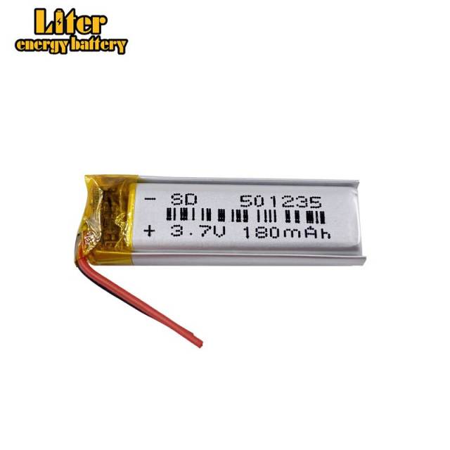 501235 3.7v 180mah Liter energy battery Lithium Polymer Battery With Board For Mp3 Mp4 Mp5 Gps Digital Products