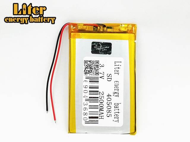 3.7V 2500mAh 405085 BIHUADE Lithium Polymer Rechargeable Battery cells For Mp3 MP4 MP5 GPS DVD mobile bluetooth Speaker