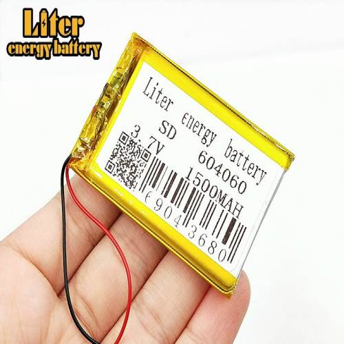 604060 1500mah  3.7 V Liter energy battery lithium polymer battery DIY mobile emergency power charging treasure Li-Po