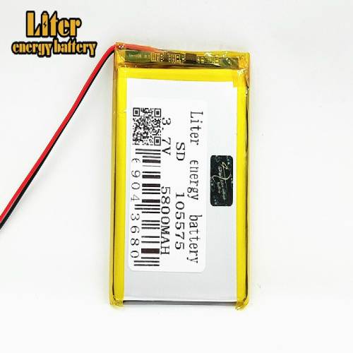 105575 3.7 V 5800mah Liter energy battery lithium polymer Rechargeable battery DIY mobile emergency power charging treasure