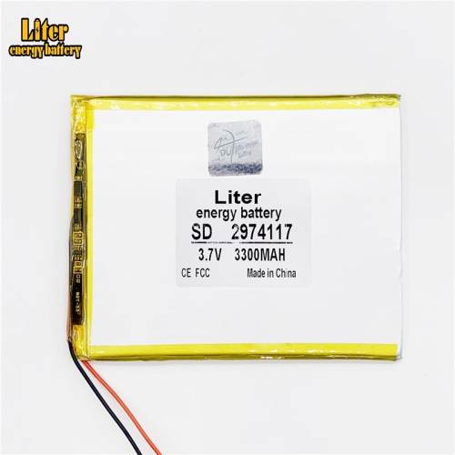 3.7v 3300mah 2974117 tablet battery Liter energy battery Tablet PC MID general large capacity battery panel