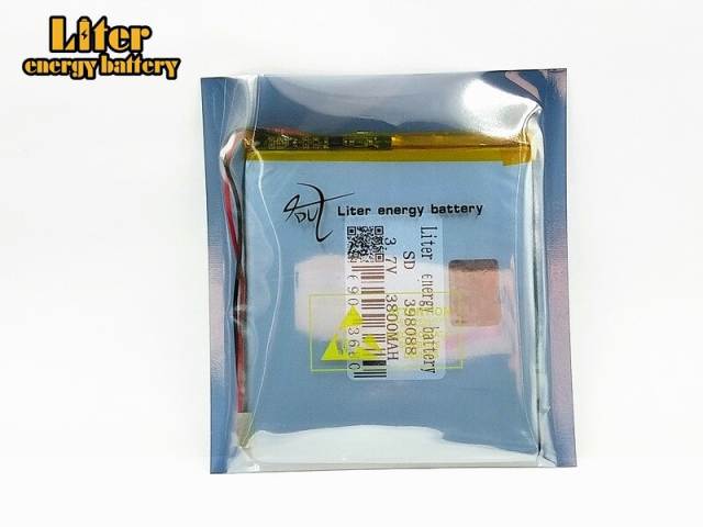 3.7V 398088 3800mAh BIHUADE polymer lithium battery Rechargeable Battery For Tablet PC DVD PDA MID iPad