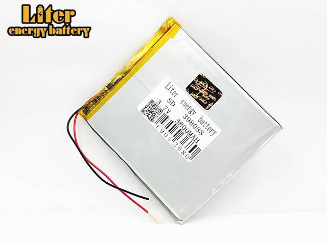 3.7V 398088 3800mAh BIHUADE polymer lithium battery Rechargeable Battery For Tablet PC DVD PDA MID iPad