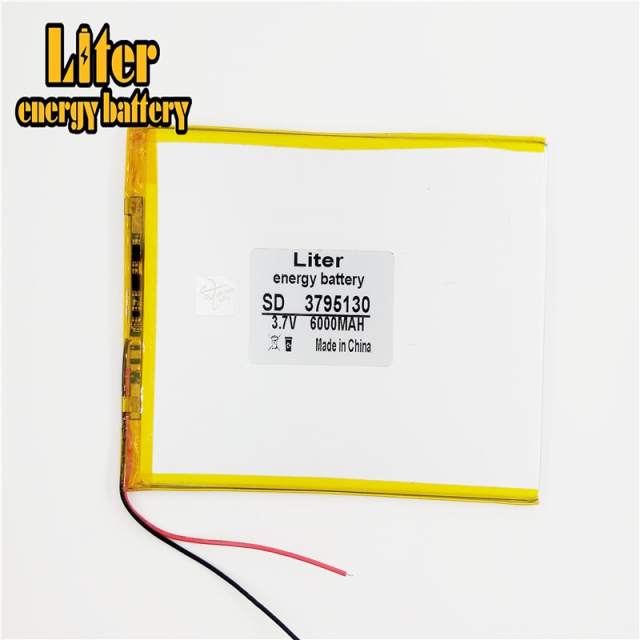 3.7 V tablet battery 6000mah 3795130 BIHUADE each brand  universal rechargeable lithium batteries
