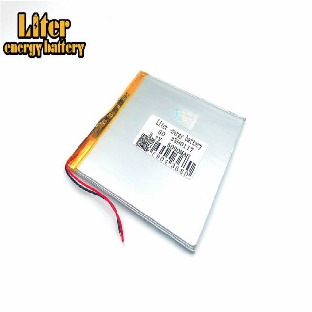 3.7V 5000mAh 3590117 BIHUADE polymer lithium battery tablet  capacity