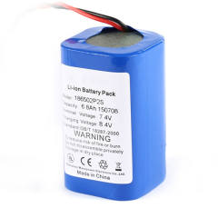 Factory price High C rate rechargeable 7.4V 6800mah rc battery packs for helicopter car with xt60 connector 18650 pack