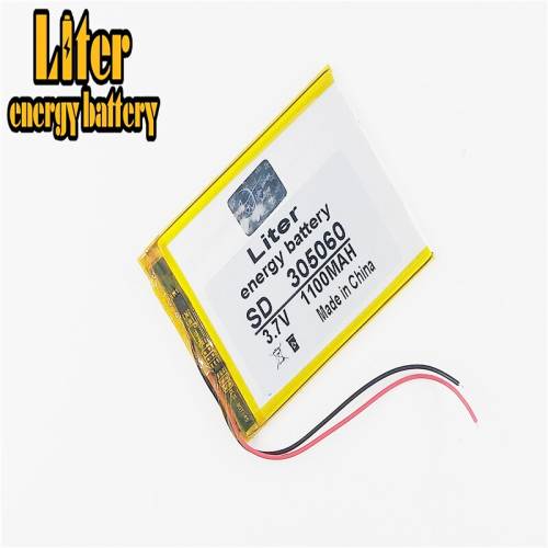 305060  3.7V polymer lithium battery  1100mah  Liter energy battery MP4 MP3 Bluetooth small toys