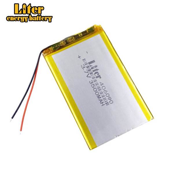 406090 3.7v 3500mah Liter energy battery Lithium Polymer Battery With Board For Tablet V3000hd Mp4 Gps