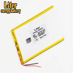 3.7 V 3075135 4500mah Liter energy battery lithium polymer battery and 9 inches tablet batteries large volume thin