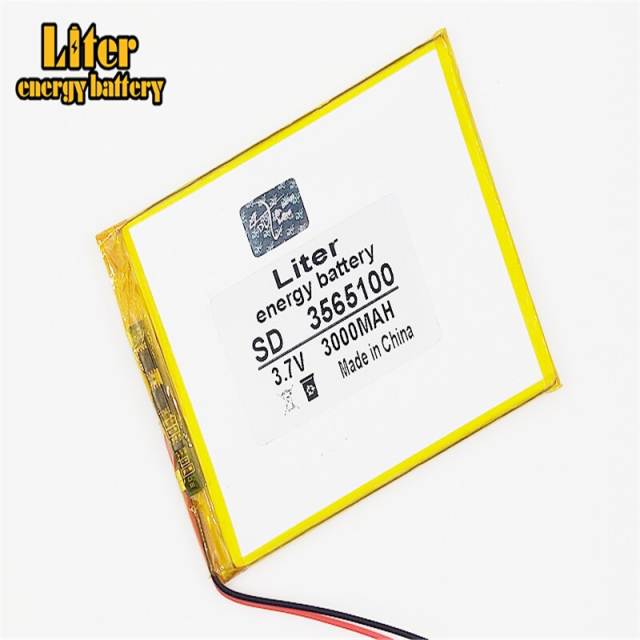 3565100 3.7v 3000mah Liter energy battery Lithium Polymer Battery With Board For 7 Inch Tablet Pc