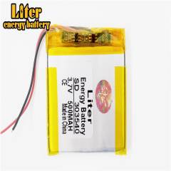 303540 3.7v 500mah Liter energy battery smallest lipo battery for Bluetooth speakers