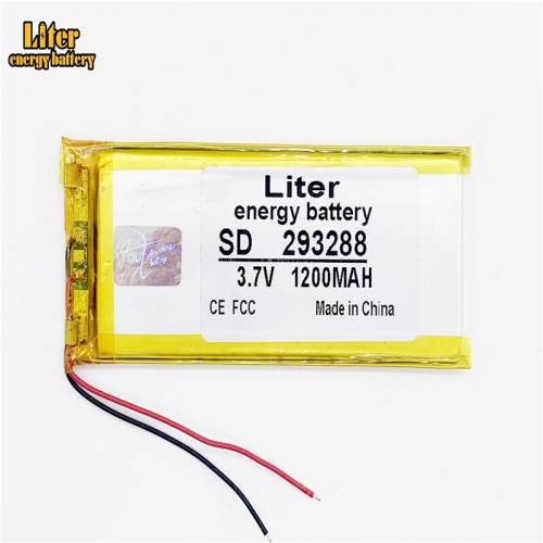 3.7V 1200mAh 293288 BIHUADE Lithium Polymer Li-Po li ion Rechargeable Battery cells For Mp3 MP4 MP5 GPS mobile bluetooth