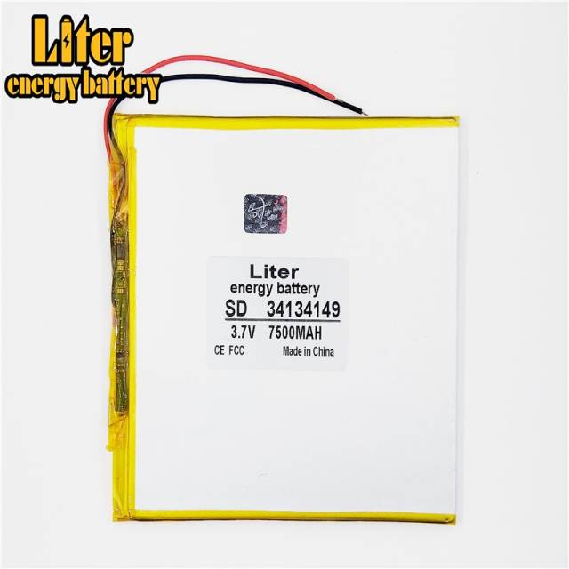 3.7V 7500mAH 34134149 BIHUADE polymer lithium ion Li-ion battery for 9inch 10.1inch Large general-purpose tablet computers