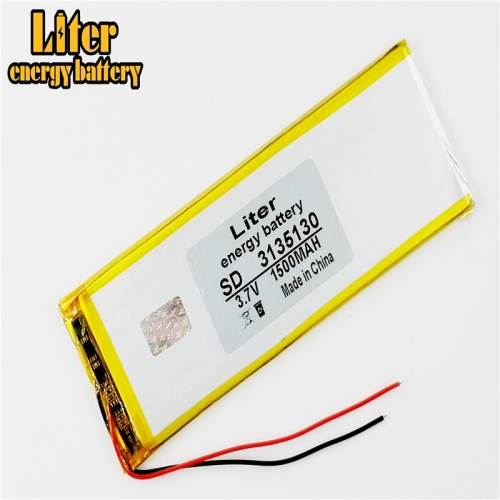 3.7V 1500mAh 3135130 BIHUADE Lithium Polymer Li-Po Rechargeable Battery For DIY PAD GPS E-Book Tablet PC Power Bank