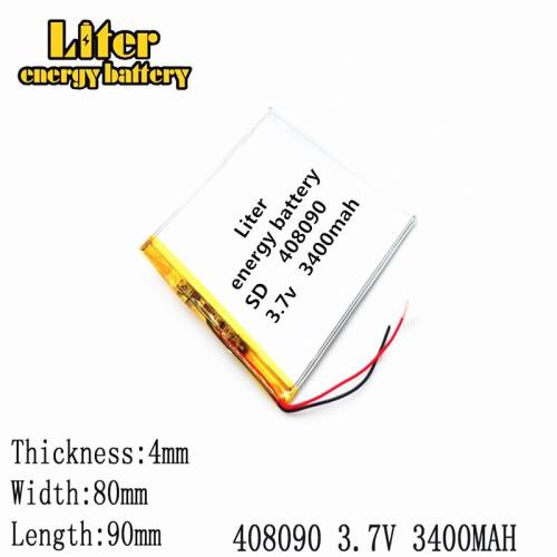 408090 3.7v 3400mah BIHUADE Lithium Polymer Battery With Board For Pda Tablet Pcs Digital Products