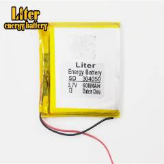 304050 Liter energy battery 3.7V lithium polymer  MP3 MP4 Bluetooth stereo 600MAH navigator