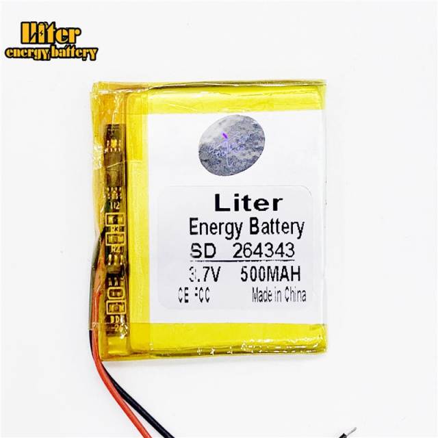 Size 264343 3.7v 500mah Lithium Polymer Battery With Board For Mp4 Digital Products Liter energy battery