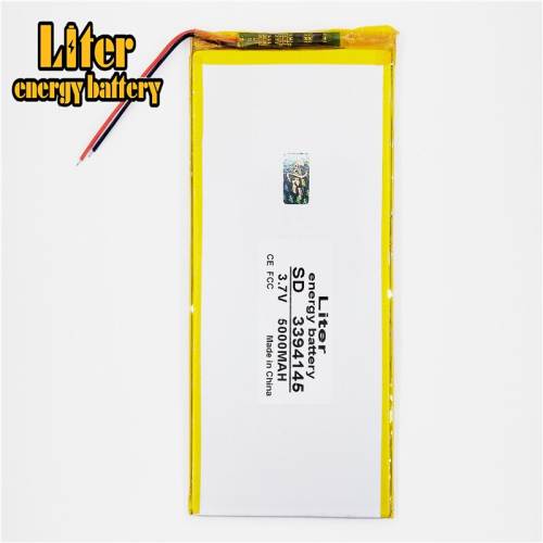3.7V 5000mAh 3394145 BIHUADE Lithium Polymer Li-Po li ion Rechargeable Battery cells For Mp3 MP4 MP5 GPS mobile bluetooth