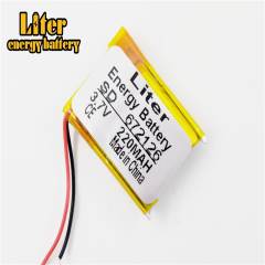 3.7V 220mAh 672126 BIHUADE Li-polymer Rechargeable Battery for Mp3 Bluetooth headset speaker video recorder wireless mouse