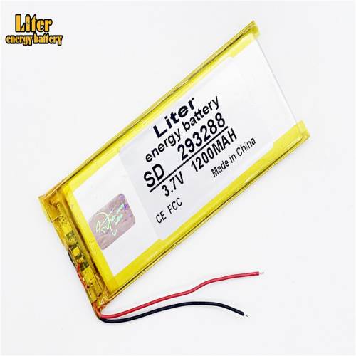 3.7V 1200mAh 293288 BIHUADE Lithium Polymer Li-Po li ion Rechargeable Battery cells For Mp3 MP4 MP5 GPS mobile bluetooth