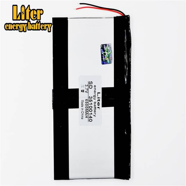 3.7V 6500mAH 35100140 BIHUADE polymer lithium ion Li-ion battery for 9inch 10.1inch Large general-purpose tablet computers