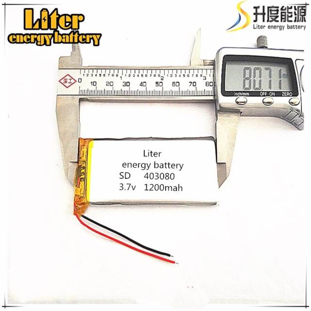 3.7V 1200mAh 403080 Liter energy battery Rechargeable Battery  For Mp3 MP4 MP5 GPS mobile bluetooth