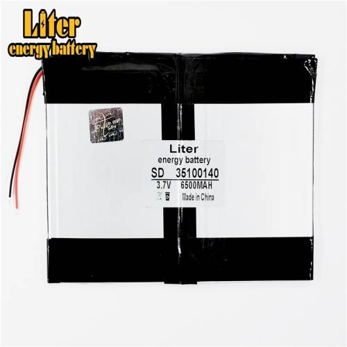 3.7V 6500mAH 35100140 BIHUADE polymer lithium ion Li-ion battery for 9inch 10.1inch Large general-purpose tablet computers