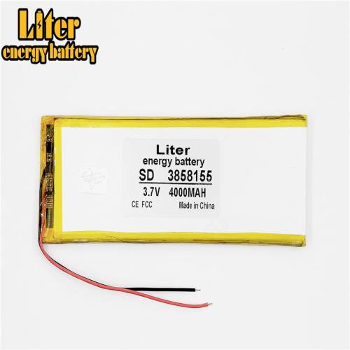 3.7 V 3858155 4000mah BIHUADE tablet polymer battery MID ebook with digital batteries