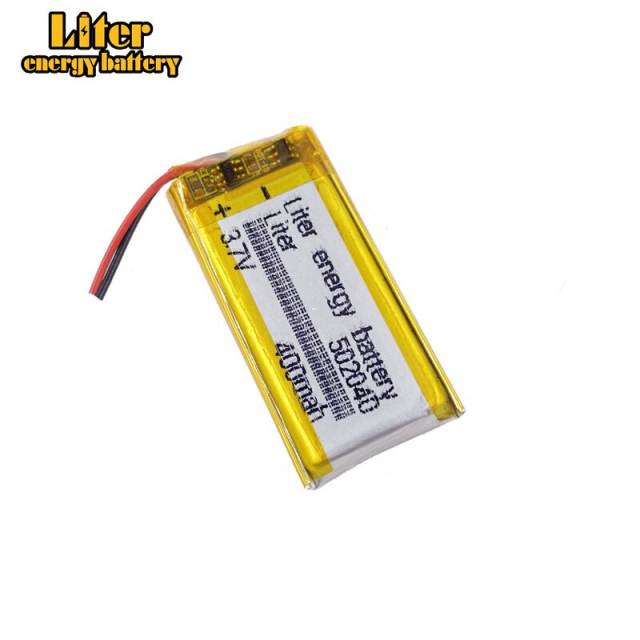 Size 502040 3.7v 400mah BIHUADE Lithium Polymer Battery With Board For Mp3 Mp4 Gps Digital Product