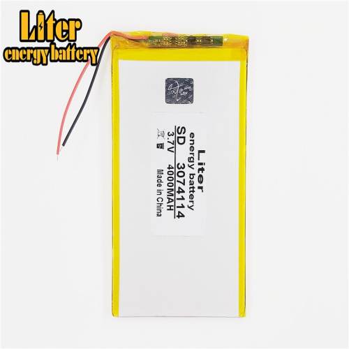 3074114 3.7 V 4000Mah Liter energy battery Lithium Polymer Battery Ultra-thin High-capacity Diy Tablet