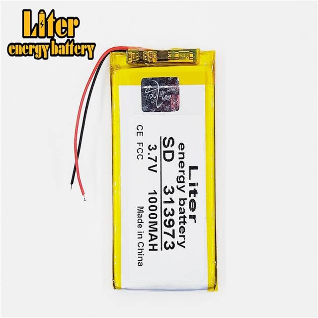 3.7V 313973 1000mah Liter energy battery smart home speakers Li-ion battery for dvr GPS